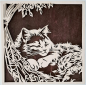 Preview: Wandbild Katze schlafend